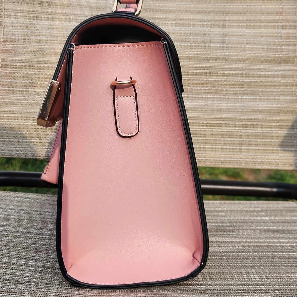 NWT Dune London Pink Snake Print Handbag Adjustable Crossbody